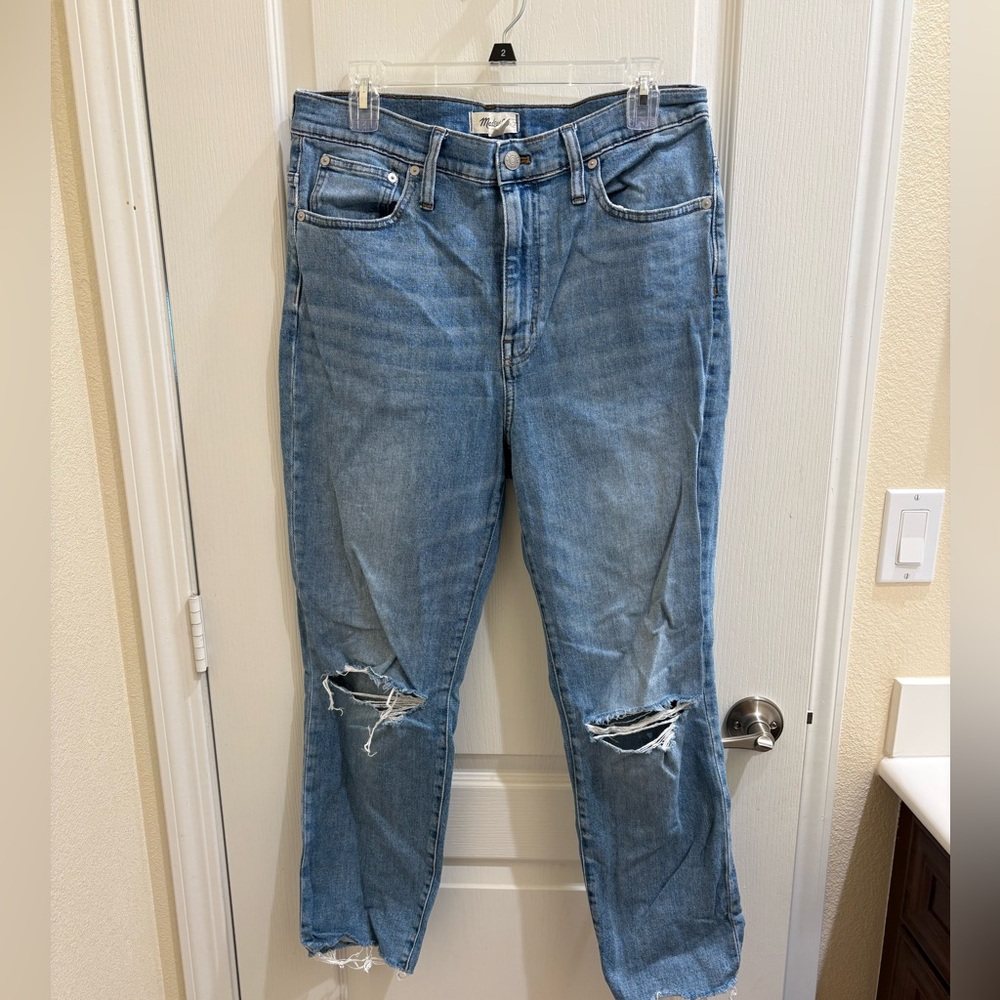 Madewell High-Rise Slim Crop Boyjean